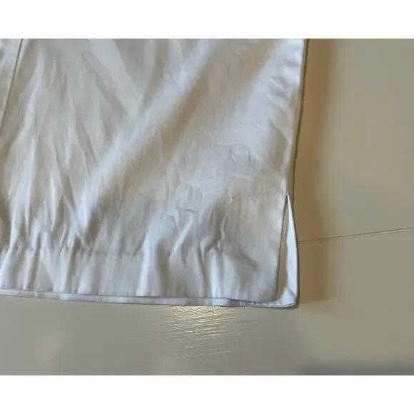 Tribal Extensible Stretch Bermuda Shorts Sz 8 White Neutral Coastal Preppy - Picture 4 of 7